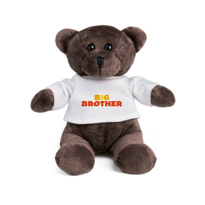 GRIZZLY. Teddy bear plush toy with t-shirt on
